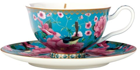 Maxwell & Williams HV0162 Tee-Tasse - Set 2 tlg - 200 ml - Porzellan - Tee-Becher - TC Silk Road, in Geschenkbox - Blau