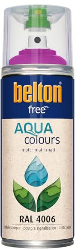 belton free Wasserlack RAL 4006 verkehrspurpur, matt, 400 ml - Geruchsneutral