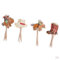 harayaa 72 Pieces Cake Topper Cowboy Boots Hat Horse Ornament Party