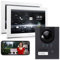 Goliath Hybrid | IP | Full-HD Video Türsprechanlage | App | 1-Fam | 2 x Full-Touchscreen 25,4 cm (10) | Aluminium Unterputz Türstation | 180° Ultra-Weitwinkel | AV-IPS-120