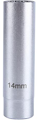 Outil de suppression d'étincelles, outil de douille d'allumage de bougie d'allumage de 14 mm Douille d'impact magnétique profonde haute visibilité Outil de suppression de douille polonaise de bougie d