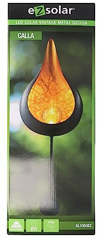 EZSolar Solar LED Gartenstecker Vintage CALLA (orange)