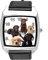 TAPORT® Quarz-Armbanduhr für Labrador-Fans, Leder, quadratisch, Schwarz
