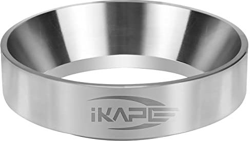 IKAPE Coffee Products, 51mm Espresso Dosing Funnel, Stainless Steel Coffee Dosing Ring Compatible with All 51mm Espresso Portafilter, Including Delonghi EC0680, EC0685 Bottomless Portafilter