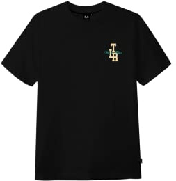 Tealer Unisex Monogram T-Shirt, Schwarz, XL