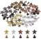 Swpeet Assortiment de 120 rivets en forme d'étoile en bronze 12 x 6 mm