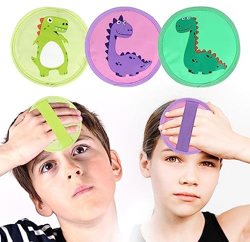 Hilph Kühlpads Kinder Kühlakku für Kinder, Mini Gel Kinder Kühlpacks Kühlkissen mit Weicher Plüisch für Fieber, Prellungen, Zahnschmerzen, Schwellen, Kalt Warm Kompresse, 3 Stück