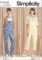 Simplicity by Design Jumpsuit Sewing Pattern R11542 Misses' Overalls A (Size XS-XL)