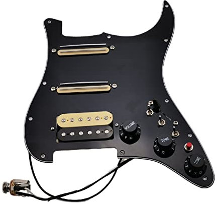 Prewired Schlagbrett HSS Prewired Pickguard Pickups Alnico V Humbucker Pickup Gitarrenkabelbaum Mini Single Cut Set