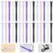 Reusable Cable Ties 4.5inch Silicone Cable Ties, 30pcs Reusable Zip Ties Elastic Silicone Cord Organizer Straps Ties for Charging Cables USB Cables Earphones Cable Audio(11.3cm, 30pcs, Cold-Color)