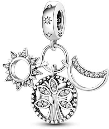 Hapour 925 Sterling Silber Anhänger Charme für Armband Halskette niedliche Katze Muscheln Jungfrau Maria Anhänger Bead Charms für Frauen
