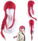 Makima Cosplay Wig, Makima Lange Geflochtene Perücke mit Pferdeschwanz, Makima Cosplay Perücke für Frau und Mädchen Anime Cosplay Halloween Karneval Party