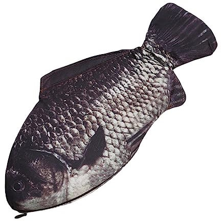 COMSY Fisch Geformt Federmäppchen Neuheit Fisch Federbeutel Fisch Geldbörse Lustige Federmäppchen mit Gepolstertem Dickschaum Futter für Schule Klassenzimmer Versorgung