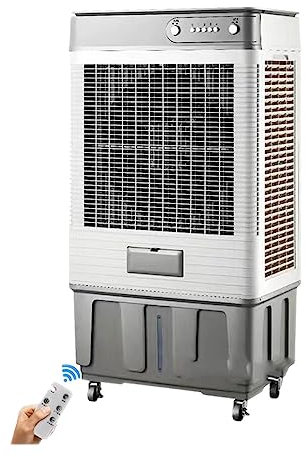 Aire Acondicionado Industrial Depósito De Agua De 100L Con Mando A Distancia Tres Velocidades De Viento Suministro De Aire Con Ángulo Amplio De 90° Ial Ruedas Universales