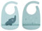 Done by Deer Silikon Lätzchen 2 Pack Elphee Blau - Weiche wasserdichte Baby Bibs mit praktische auffangschale und im Nacken verstellbar - 100% Silikon in Lebensmittelqualität