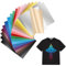 MXTIMWAN Plotterfolie Textil, 20 Stück Heat Transfer Vinyl, Vinyl Film Plotter Heat Transfer für T-Shirt, Kleidung, Hüte oder andere Textilien, 30,5x21cm (20 Farben)