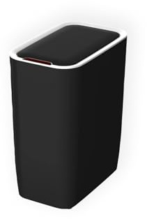 CATTERHOUSE Cosmos Mülleimer und Recycling, 8 l, 25 x 15,5 x 30 cm, Schwarz, mit Bewegungssensor und automatischer Öffnung