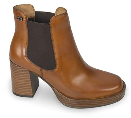 Valleverde Stivaletti Donna V49400 in Pelle Cuoio modello casual. Una calzatura comoda adatta per tutte le Occasioni. Autunno Inverno. EU 38