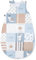 Julius Zöllner Schlafsack, warme Füllung 2,5 TOG, waschbar bei 60°C, Made in Germany, Oeko TEX Standard 100, Patch Blue, Gr. 110