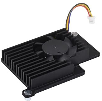 Waveshare Kühlkörper Kühler Active Cooler Compatible with Raspberry Pi 5, Active Cooling Fan, Aluminium Heatsink, with Thermal Pads