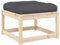 vidaXL Gartenhocker, Hocker Modular mit Latten-Design, Fußhocker mit Kissen, Sitzhocker Ottomane Couchtisch Gartenmöbel, Massivholz Kiefer