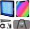 GVM 100W opvouwbaar LED fotolichtpaneel, RGB videolamp Met softbox, 2000K-10000K LED studiolamp continu Licht, LED videolamp Met 16 soorten lichtscènes, LED-videoverlichting voor fotostudioset