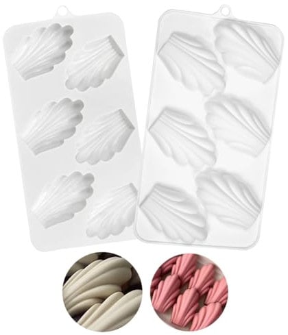 mostsom Snowflower Chocolate Molds Gift Box Silicone Molds Madeleine Silicone Bakeware Mold DIY for Candy (F_8.84x4.68x0.72 inch)