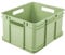 keeeper Transportbox mit Tragegriffen, Euro-Box XL, 28 l, 43 x 35 x 24 cm, Bruno Eco Line, Grün (Eco Grass Green)