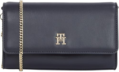 Tommy Hilfiger Damen Umhängetasche Eternity Chain Crossover Tragekette, Blau (Space Blue), Einheitsgröße