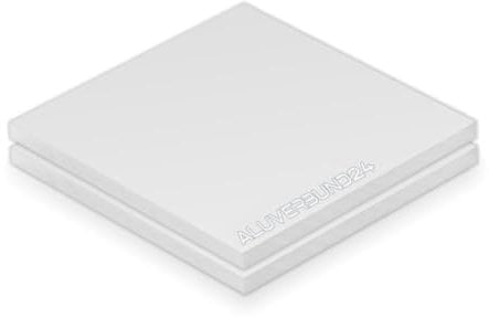 Acrylglas Platte 30x120cm 2mm | PMMA - Weiß Blickdicht, Robust & Vielseitig | Zuschnitt von Acrylglas | Kunststoffplatte | Materialstärke und Größe wählbar