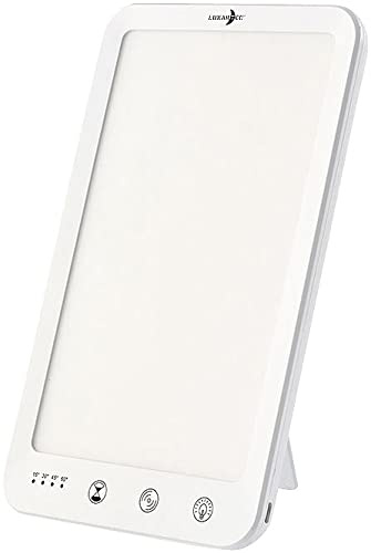 Lunartec Tageslichtlampe USB: CCT-LED-Tageslichtlampe, 10.000 Lux, dimmbar, Versandrückläufer (mit Timer, LED Schreibtisch)