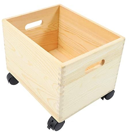 Anneome Große Aufbewahrungsboxen Aus Holz Mit Rädern Modisches Und Schickes Design Campingbox Aufbewahrungsboxen Für Spielzeug