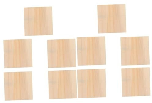 Anneome 10 Stk leerer Bilderrahmen aus Holz Bretter quadratisches Gemälde Panel Planke rahmen kinderzeichnung kunststoffrahmen für kinderbilder Fotorahmen selber machen Fotohalter aus Holz