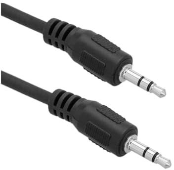 VoltShine Cable de audio estéreo 3.5 mm macho a 3.5 mm macho, longitud 1.5 m, ideal para conectar dispositivos de audio en casa o en la oficina.