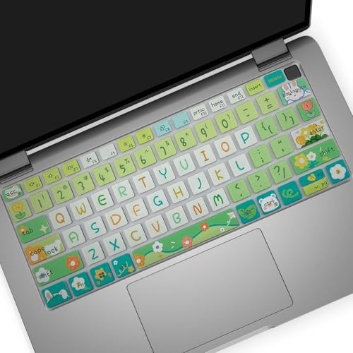 Cute Silicone Keyboard Cover for Dell Latitude 3000 3340 13.3(2023), Dell Latitude 5320 5330 5340 5350 13.3, Dell Latitude 7320 7330 7340 7350 13.3, Cute Flowers