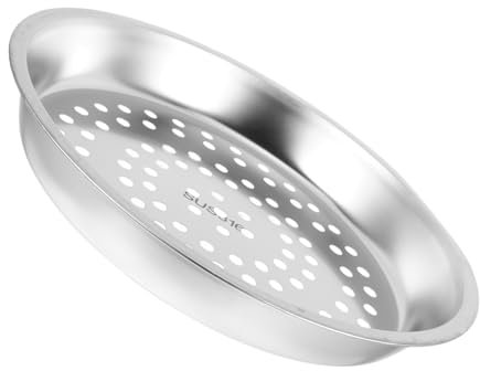 OKUMEYR Panier à Vapeur en Acier Inoxydable de 28 cm Plateau à Vapeur pour Wok Plaque de Cuisson à la Vapeur Peu encombrante pour Un Usage Domestique
