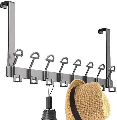 Door Hooks - Door Hanger Bracket | Over The Door Hook | Door Towel Hanger Door Coat Hanger Over Door Coat Rack for Towels Clothes Bracket with Rounded Top for Living Room Coat Hooks Wall Mounted