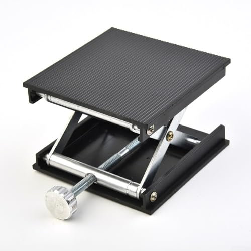Aluminium-Oberfräsenständer für Holzbearbeitung, verstellbarer Höhenmechanismus (Silber)