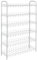 HEFZGDB Metaltex Schuhregal mit 6 Ebenen Shoe 6 Weiß Schränkchen Schuhregale Stauraum Schrank Shoes Cabinet für Schlafzimmer Schlafsaal Küche Wohnbereich