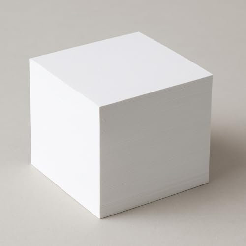 Notizklotz 9x9cm – 800 Blatt – Zettelblock aus weißem Papier – Ideal für Büro, Schule & Zuhause