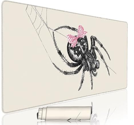 Tappetino Mouse xxl Beige Mouse Pad Gaming Accessori Scrivania Grande Tappetino Tastiera e Compute 1400x600x3mm Sottomano Scrivania Ragno Pad PC Waterproof con Base in Gomma e Bordi Cuciti w-5256