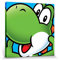 1art1 Super Mario Poster Yoshi Bilder Leinwand-Bild Auf Keilrahmen | XXL-Wandbild Poster Kunstdruck Als Leinwandbild 40x40 cm