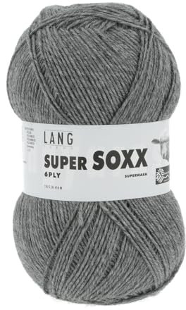 Lang Yarns Super Soxx 6-fach 0005 dunkelgrau