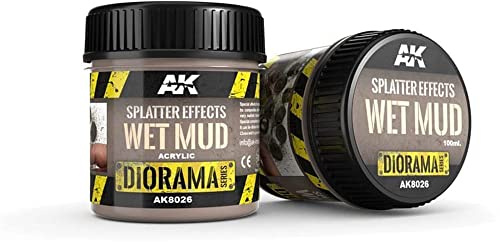 AK Interactive, Lack für feuchte Schlammspritzer-Effekte, 100 ml - Basisprodukt (Acryl)