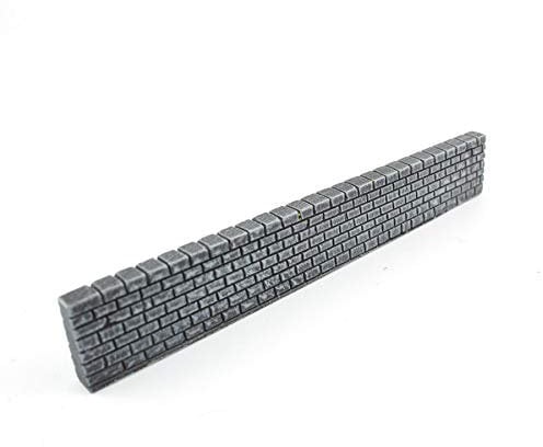 War World Gaming Ziegelmauer Unbemalt x 9 - Tabletop Gelände Modell Miniaturen Mauer Diorama Modellbau Modellbahn