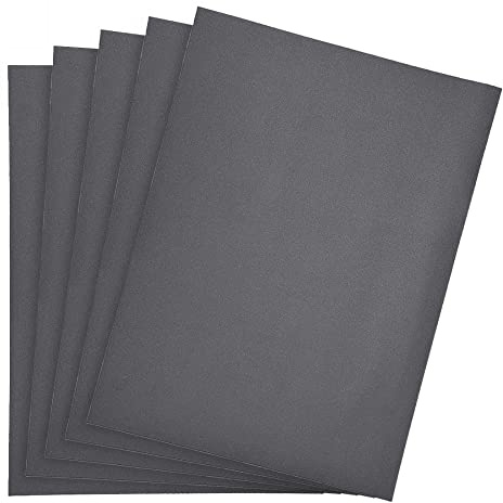 sourcing map 600 Grits Sanding Sheets 9-inch x 11-inch Wet Dry Silicon Carbide Sandpaper for Wood Furniture Metal Polishing 5pcs
