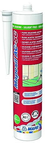 MAPEI Mapesil AC-SC 310ml 115 flussgrau - einkomponentiger acetatvernetzender fungizid ausgerüsteter Silikondichtstoff