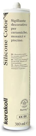 Kerakoll SILICONE COLOR KK86 sigillante decorativo piastrelle ceramiche mosaici e piscine 310 ML