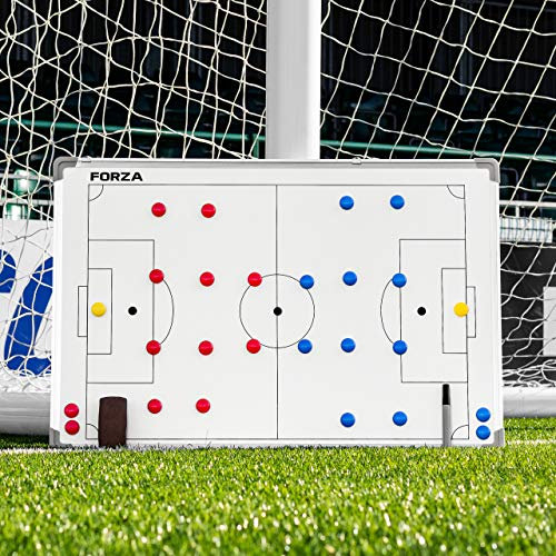 FORZA Coaching Tafeln │ (Wählen Sie Ihr Sport aus) │ 5 Taktische-Tafeln, die einfach zu abwischen sind│ Stifte werden enthalten (90cm x 60cm Coaching Tafel, Fußball)