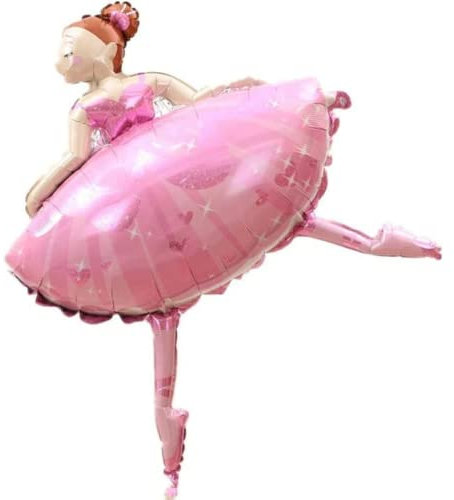 DIWULI XXL Ballerina Luftballon - Deko Geburtstag Ballett